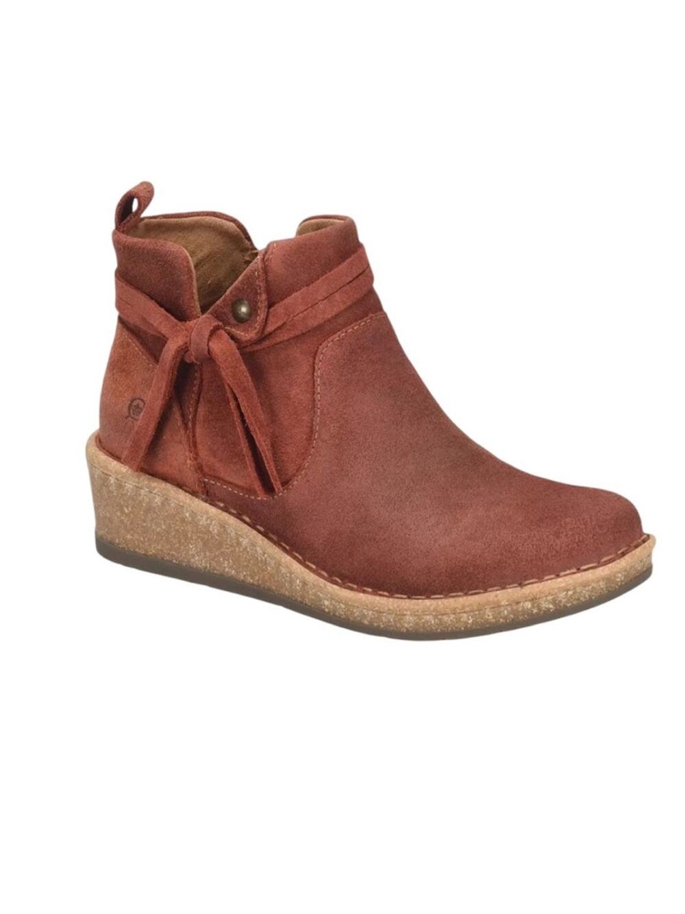 <<Born Vaugh Round Toe Rust Booties – Sz 8.5M